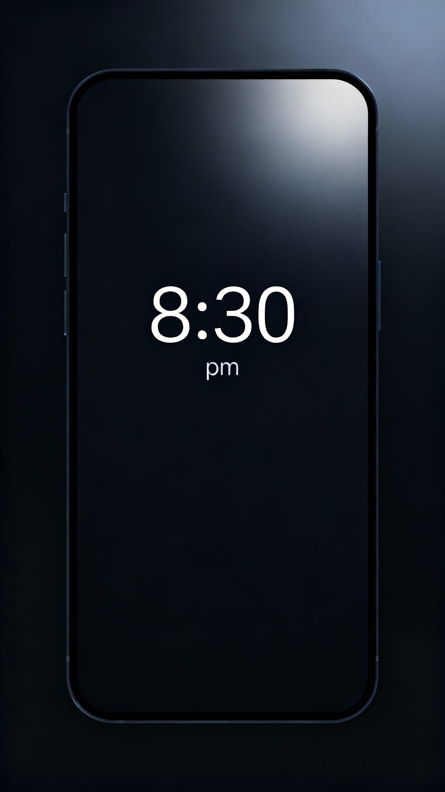 phone lock screen showing 8:30 pm cutoff reminder